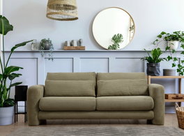 Atelier Del Sofa Lily Green - Sofá de 3 plazas Verde